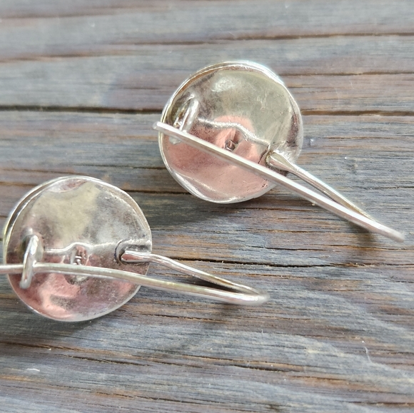 Moon Stone Sterling Silver Earrings - Picture 3 of 4